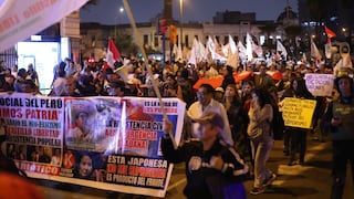 Candidato Roberto Sánchez lideró marcha “En defensa del voto” en el Centro de Lima (FOTOS)