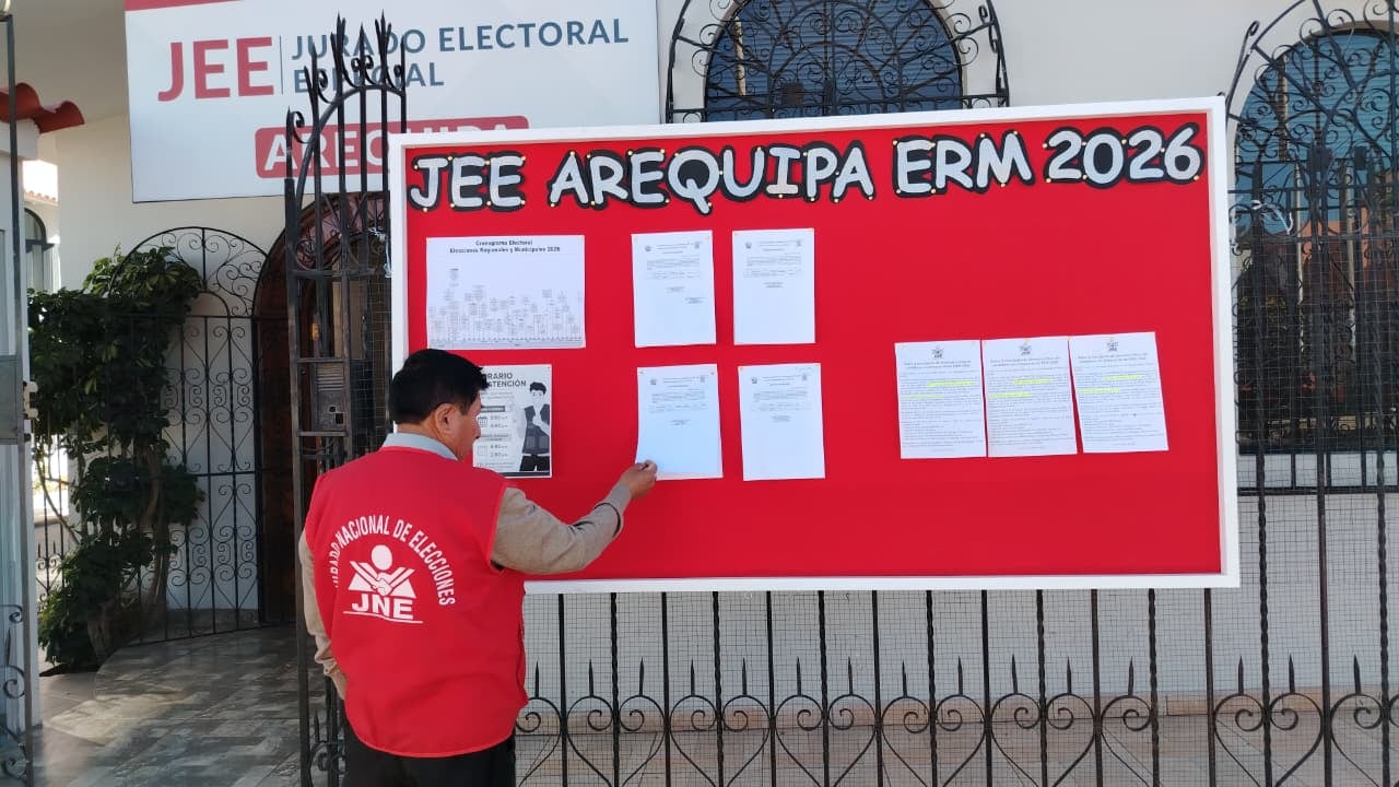 Elecciones municipales: Arequipa con 14 listas inscritas para la municipalidad provincial