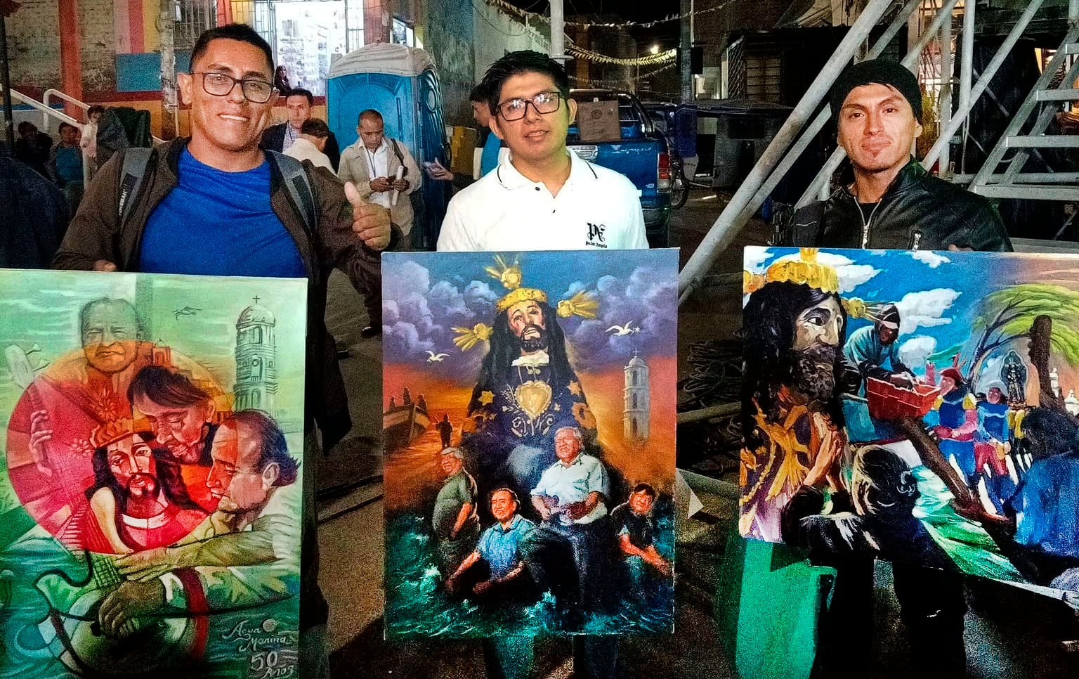 Decenas de artistas participaron del concurso en honor al Señor Cautivo y Agua Marina.