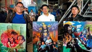 Artista colaneño Jesús Leyton gana concurso de pintura en vivo