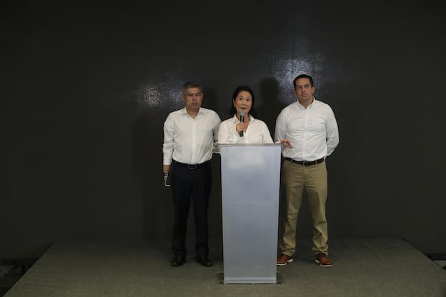 Keiko Fujimori pide ampliar horario de votación por mesas no instaladas (Fotos: Hugo Pérez /@photo.gec)