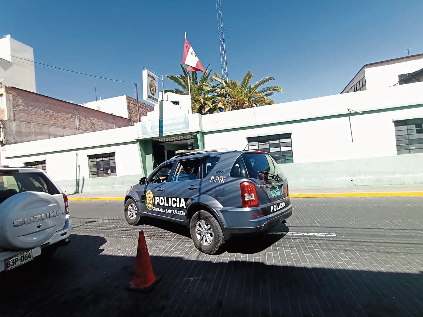 Policía de la comisaria de Santa Marta investiga el hecho. (Foto: Omar Cruz)