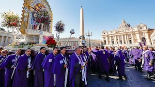 Papa León XIV saluda al Señor de los Milagros en el Vaticano y agradece oraciones por Perú