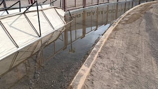 Nasca: colapso de desagüe afectó estadio municipal del distrito de Vista Alegre
