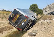 Accidente de tránsito en Arequipa: Bus de la empresa Tacna se despista en vía Costanera