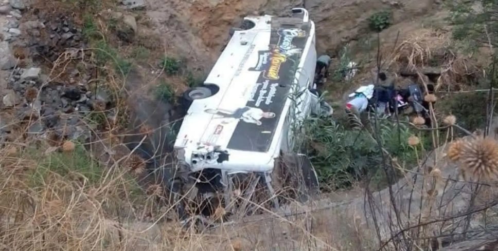 El accidente dejó 16 heridos con lesiones leves, entre ellos los integrantes de la agrupación de cumbia sanjuanera. FOTO: ANDINA