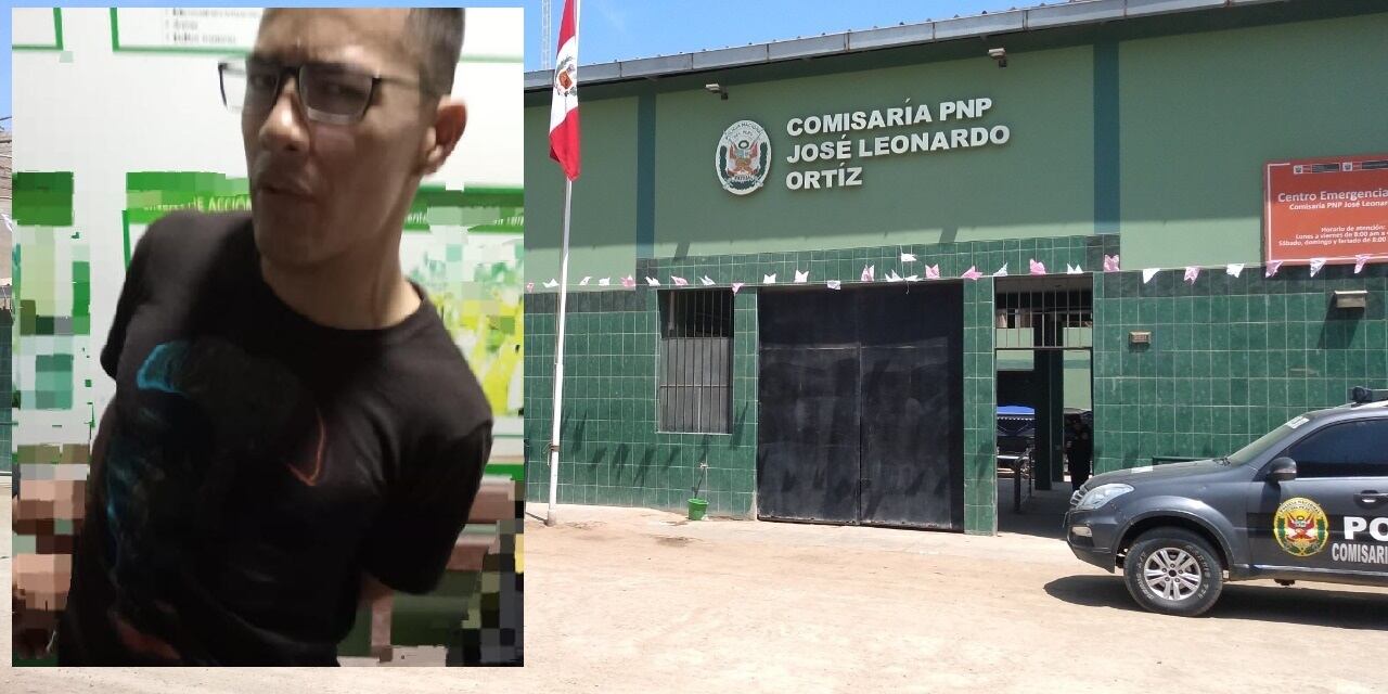 La Policía condujo al agresor hacia la delegación, donde es investigado por el presunto delito de intento de feminicidio.