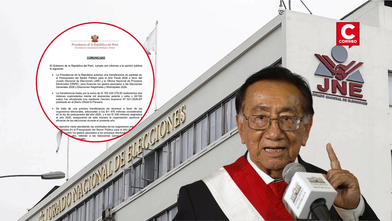 Brecha presupuestal marca tensión entre JNE y Ejecutivo por comicios 2026.