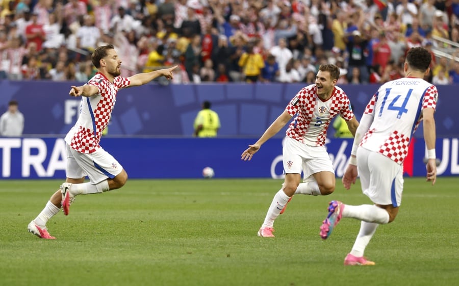 Croacia festeja triunfo. Foto: EFE/EPA/WILL OLIVER
