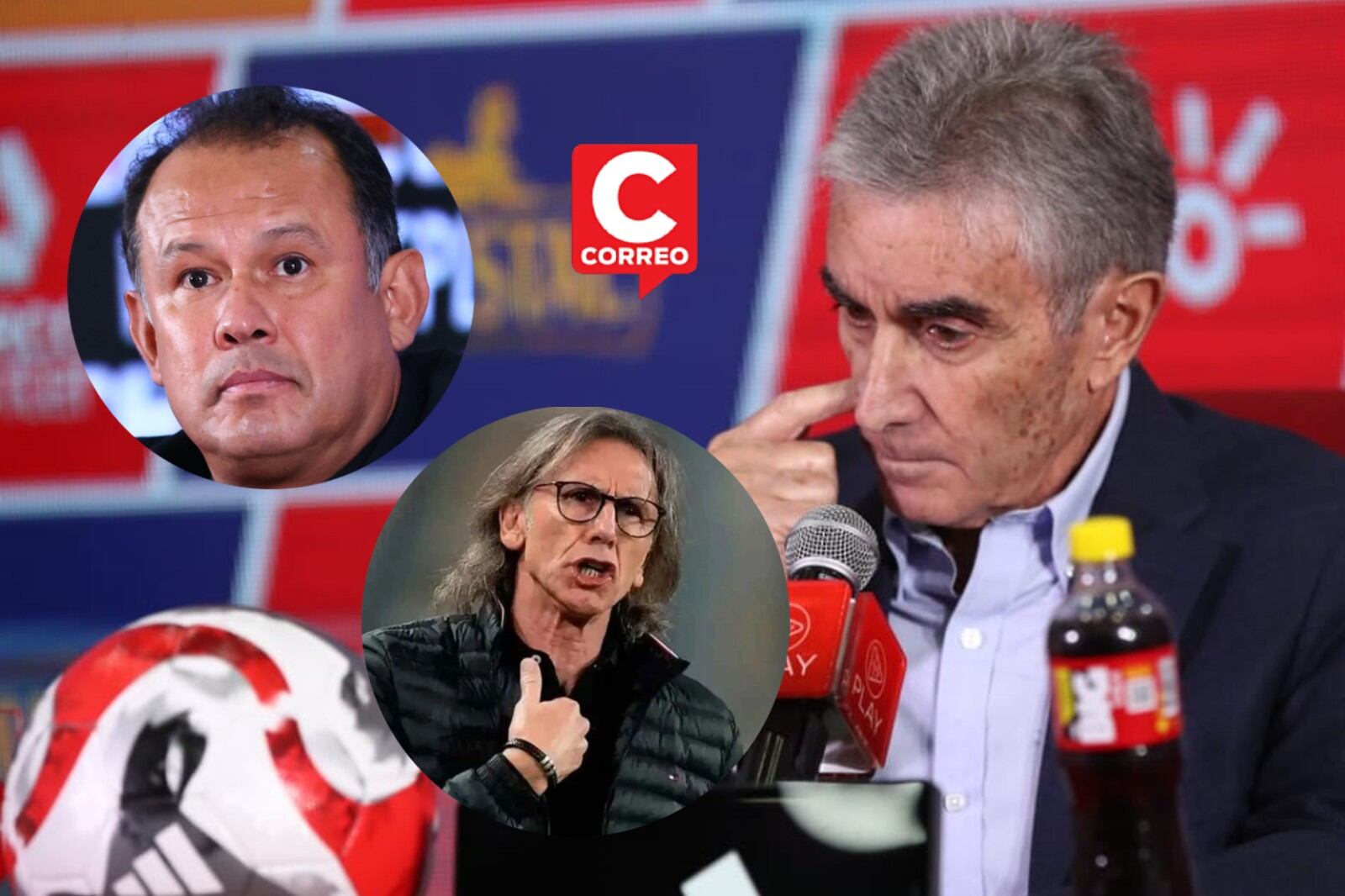 Conferencia de prensa del Director General de la federación peruana de Fútbol, Juan Carlos Oblitas en la videna.Fotos: jorge.cerdan/@photo.gec