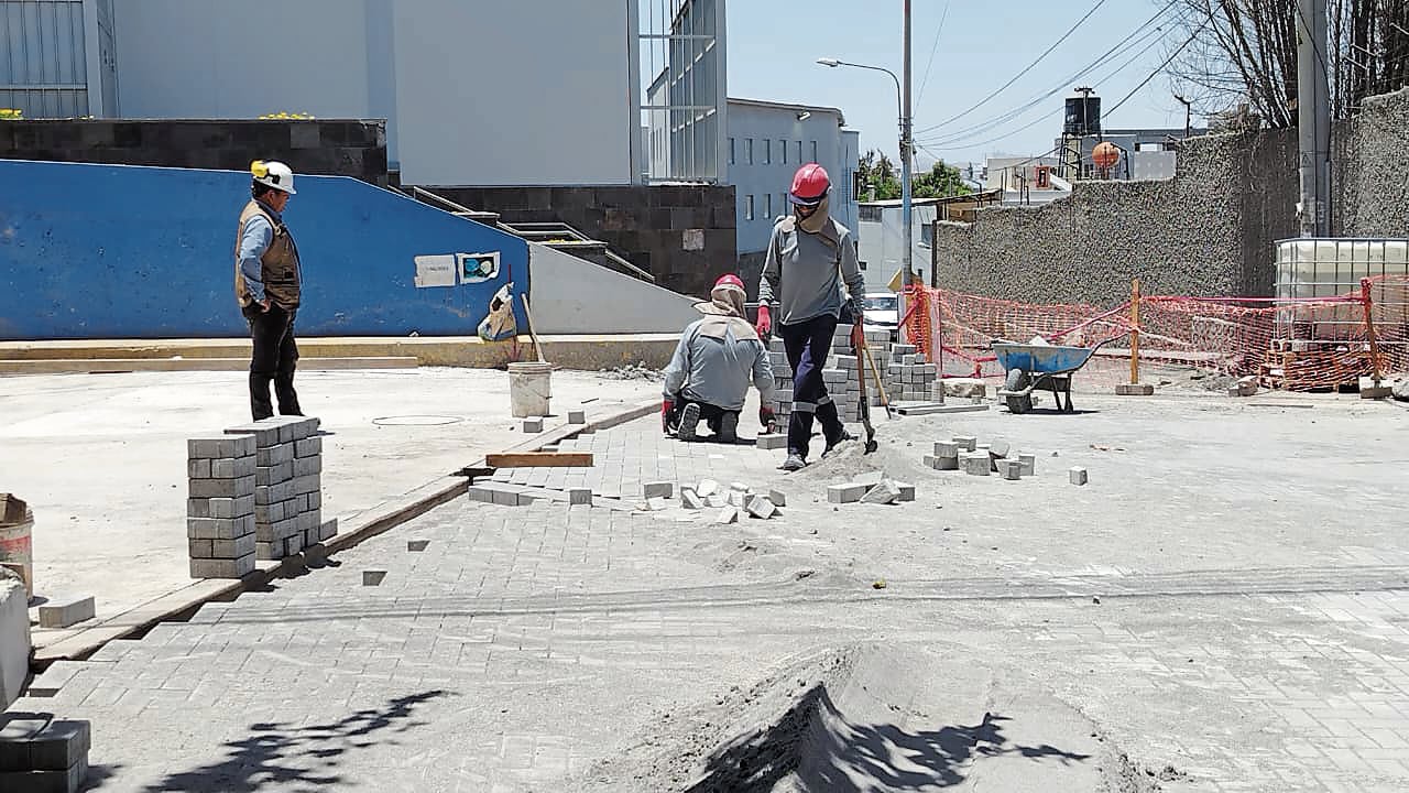 Obra vial en Arequipa. Foto: Álvaro Figueroa/GEC.