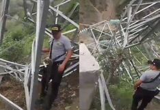 La Libertad: Mineros ilegales dinamitan torre de alta tensión en Pataz (VIDEO)