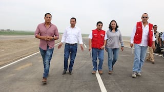 Edmer Trujillo y Luis Valdez recorren Autopista del Sol e inspeccionan avances de la obra 