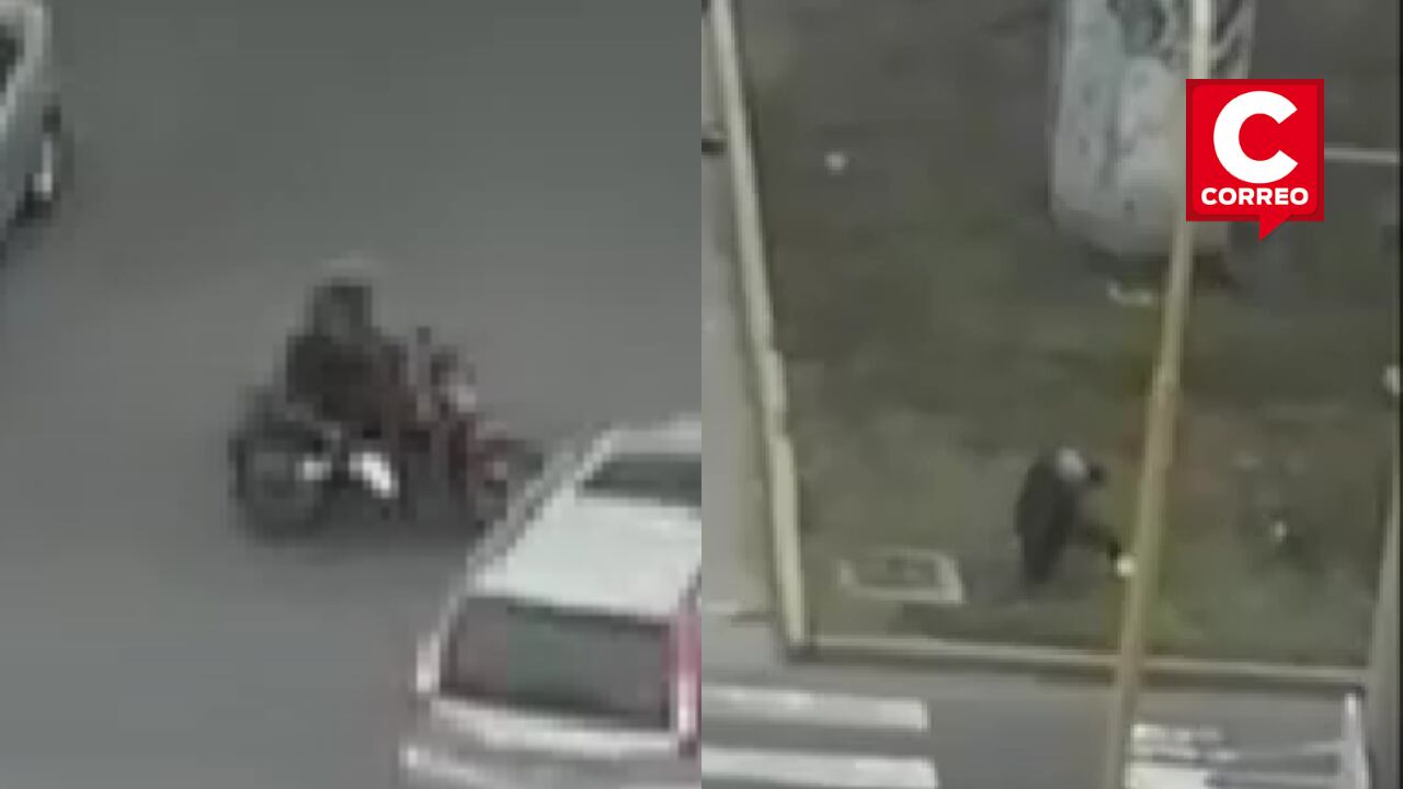 Motociclista solo sufrió contusiones.