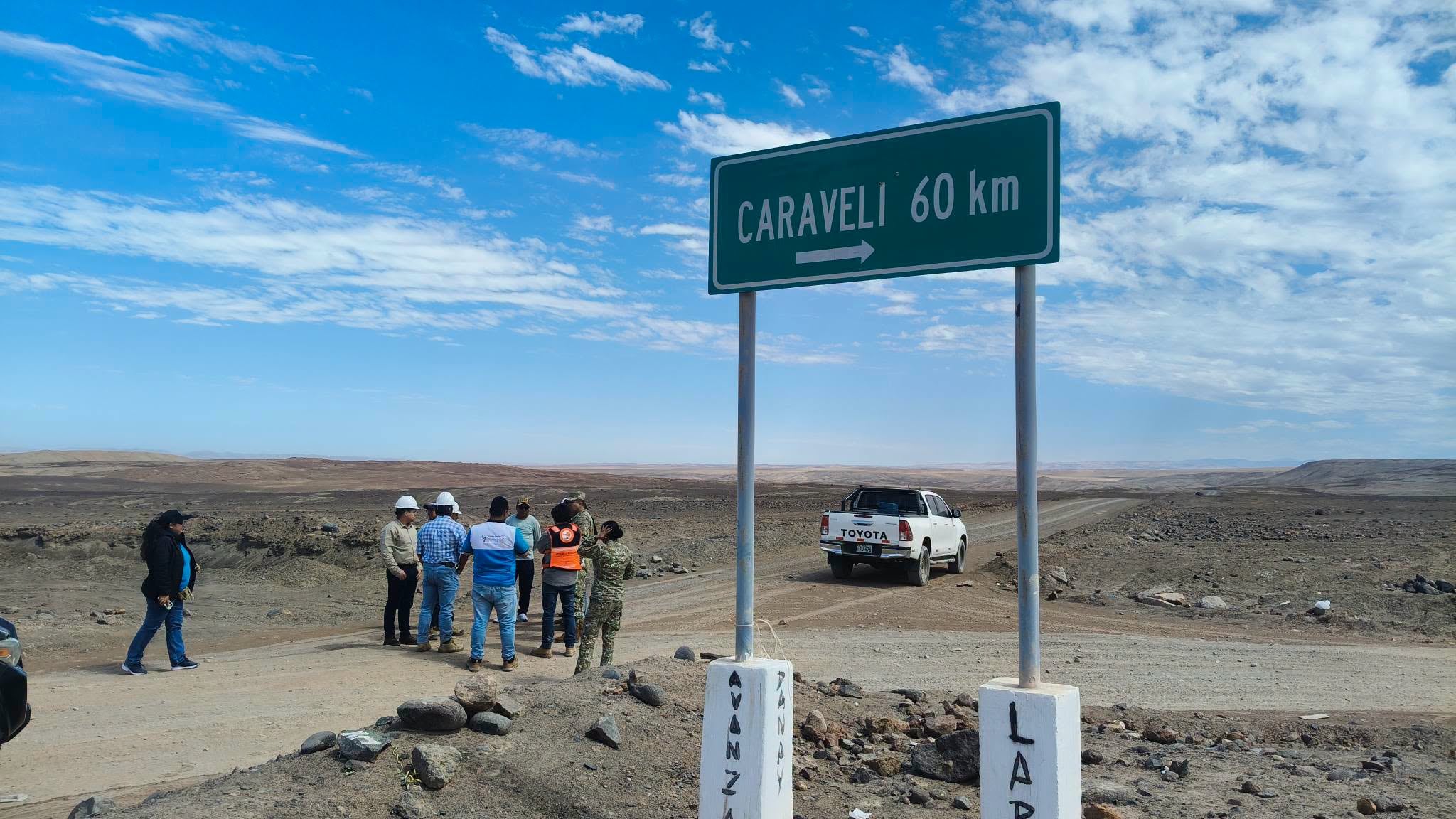 Inspeccionan la antigua Panamericana Sur como ruta alterna entre Atico y Ocoña