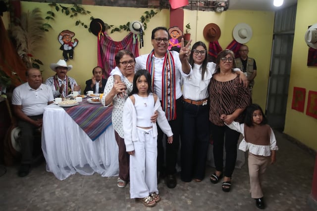 Roberto Sánchez: así fue el desayuno electoral junto a su familia en Huaral (Fotos: Jesús Saucedo/GEC)