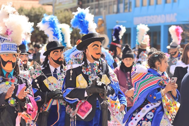 Se trata de una representación humorística de los bailes que trajeron los españoles, como el minué, la contradanza, la pavana o la gallarda y que se practica en los departamentos del centro del Perú. (Foto cortesía: Gobierno Regional de Pasco)