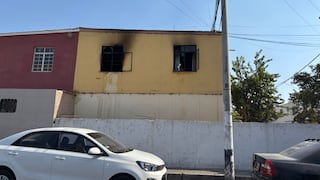Ica: incendio destruye segundo piso de vivienda en la Unidad Vecinal