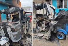 Nasca: atentan contra mototaxi por la madrugada y la dejan calcinada, en Marcona