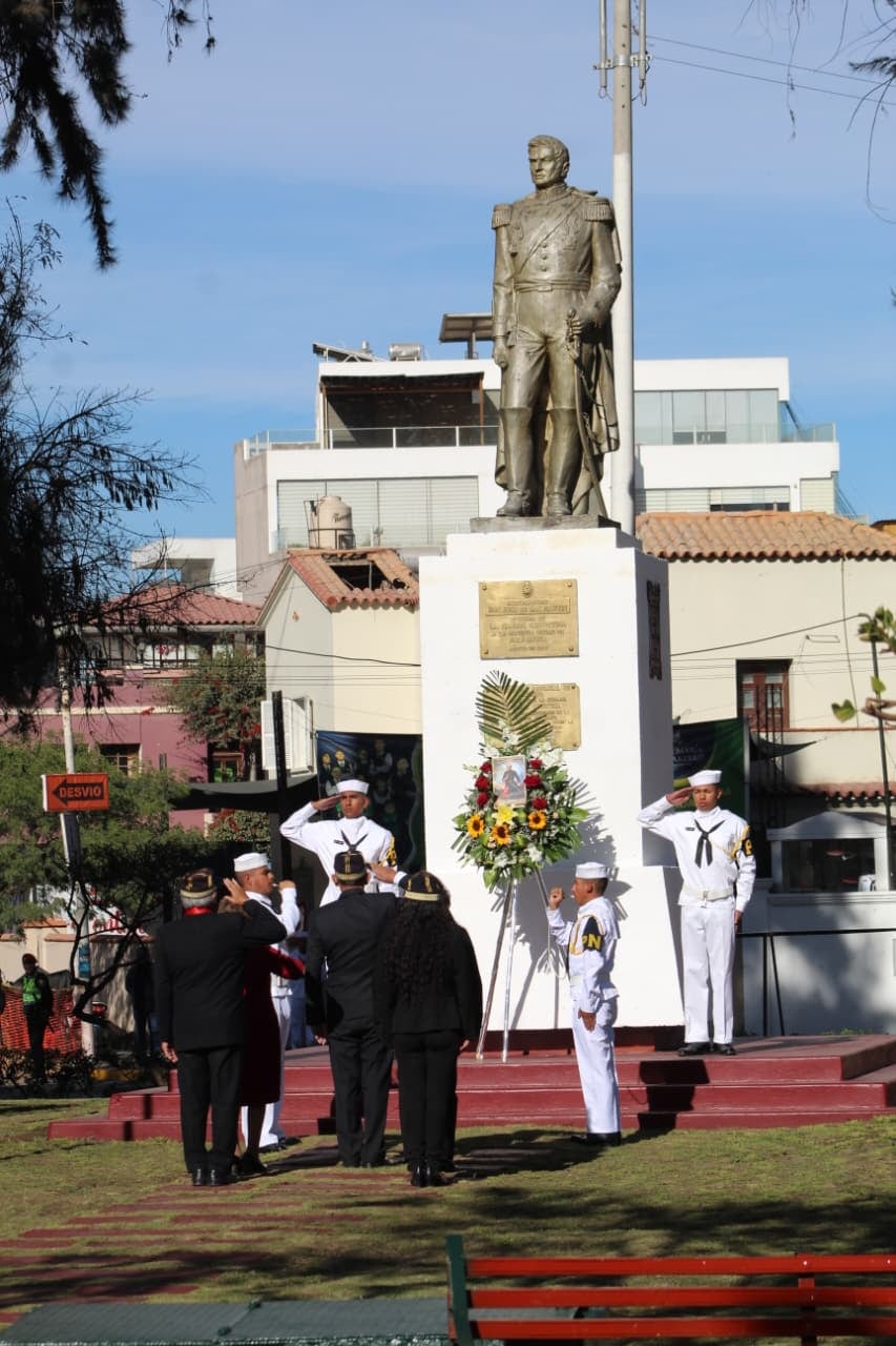 Homenaje a don José de San Martín en Arequipa. (Foto: Álvaro Figueroa/@photo.gec)