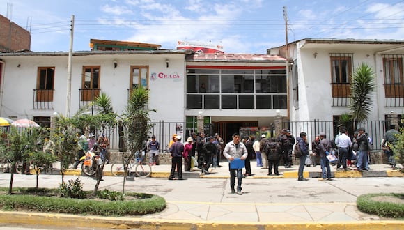 Fachada de la Municipalidad Distrital de Chilca. Huancayo. Fotos\Wilder Huaroc Mantari.