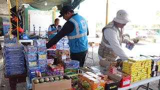 Incautan más de 200 kilos de pirotécnicos en los últimos días en la región Ica
