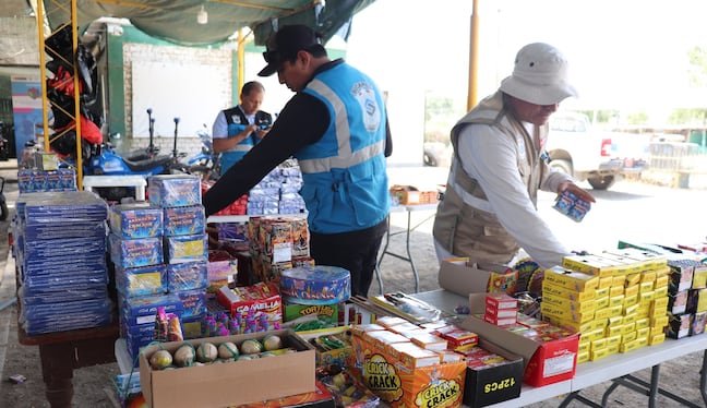 Incautan más de 200 kilos de pirotécnicos en los últimos días en la región Ica
