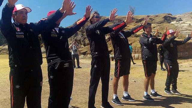 Cuerpo técnico de la Selección se llenó de energía en Sacsayhuamán (VÍDEO)