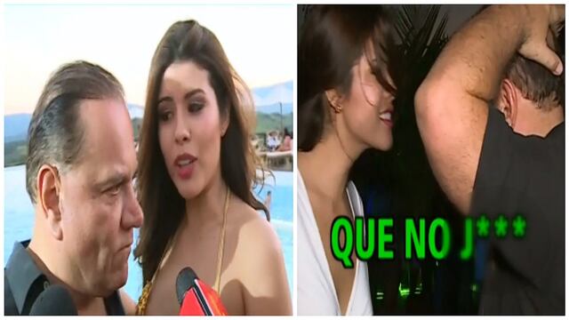 Mauricio Diez Canseco: Esposa le hace escándalo en vivo por llamar "bebita" a su ex (VIDEO)