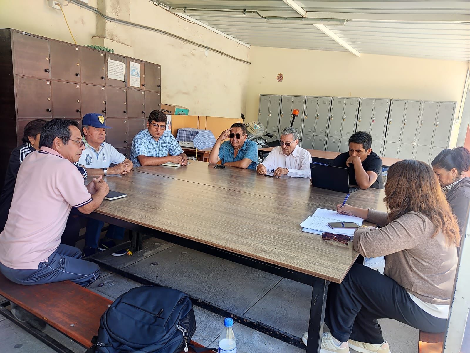 Reunión entre funcionarios de la Municipalidad de Arequipa y Transportistas (Foto: MPA)