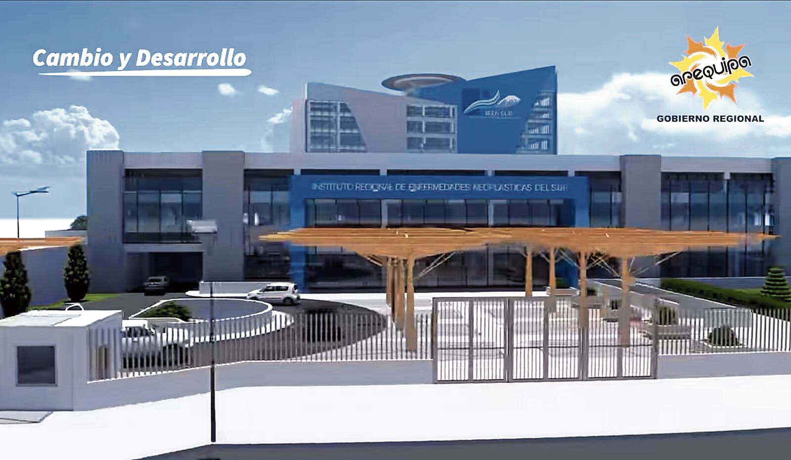 Diseño del nuevo local para el Instituto Regional de Enfermedades Neoplásicas. Foto: difusión.