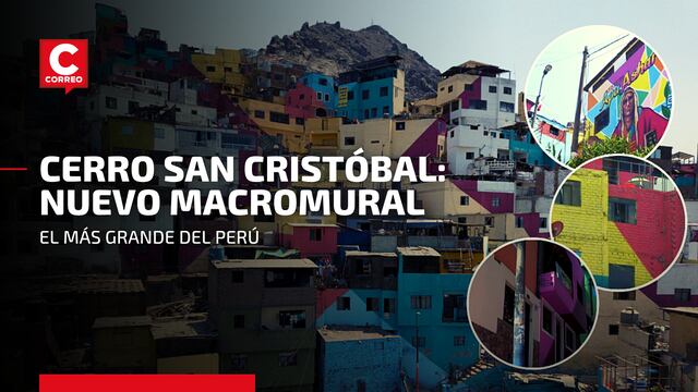 Mira el nuevo y colorido macromural en el cerro San Cristóbal