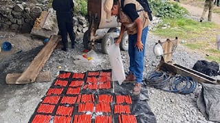 Sucamec incauta más de 7 mil kilos de explosivos y 190 armas en operativos contra la minería ilegal en Pataz
