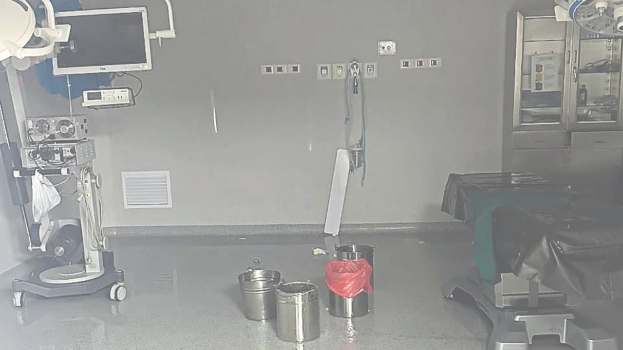 Lluvias han empeorado situación en nosocomio.