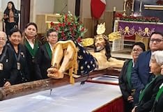 Chincha: devotos acompañan en la tradicional bajada del Señor Crucificado