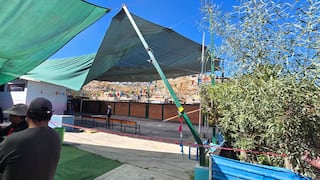 Arequipa: Suspenden labores escolares por riesgo de colapso de estructura que protege del sol (VIDEO)