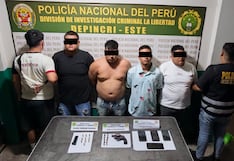Trujillo: Policía detiene a presuntos miembros de “Los Baturris NG” con armas y municiones