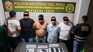 Trujillo: Policía detiene a presuntos miembros de “Los Baturris NG” con arma de fuego y municiones