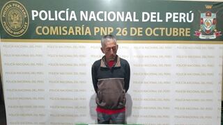 Piura: Detienen a sexagenario con droga