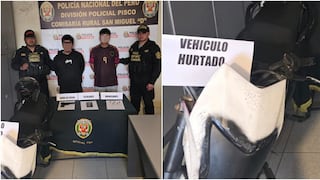 Pisco: caen los “raqueteros de Sinova” con arma glock y motocicleta robada