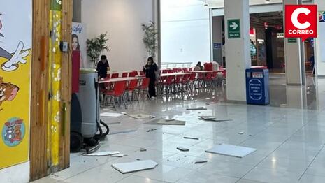 Incidente en Plaza Norte: Reportan caída parcial del techo de patio de comidas del centro comercial
