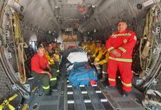 Bomberos de Cusco continúan combatiendo incendios forestales en Ucayali (VIDEO)