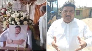 Féretro del alcalde de Los Aquijes Edward Amoroto, recibe homenajes en Ica