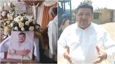 Féretro del alcalde de Los Aquijes Edward Amoroto, recibe homenajes en Ica