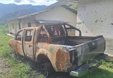 Contraloría halla camioneta de la Región La Libertad quemada en Pataz