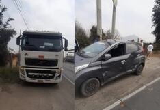 Ica: auto choca contra tráiler en el sector de Macacona
