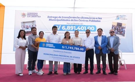 Gobierno Regional La Libertad distribuyó S/ 7 millones entre 127 centros poblados