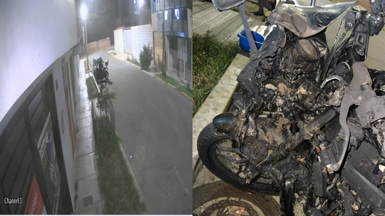 El vehículo menor estaba estacionado en exteriores de una vivienda de la urbanización Natasha Alta.