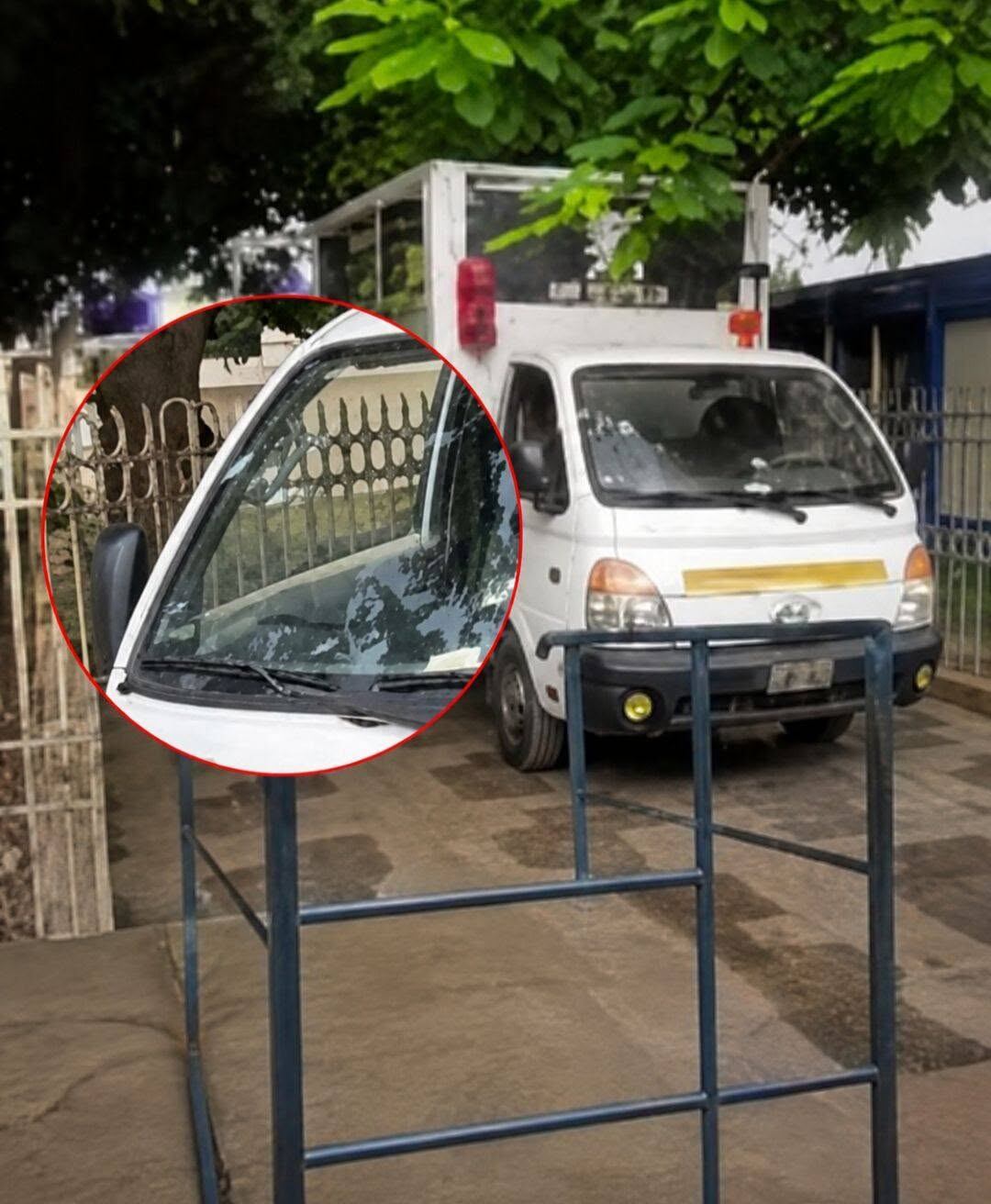 Delincuentes dispararon contra el vehículo y una bala impactó en su cabeza.