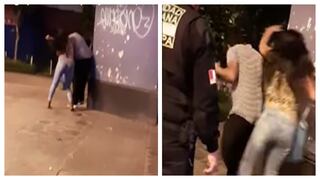 Captan a mujer golpeando a su pareja en plena calle de Arequipa 